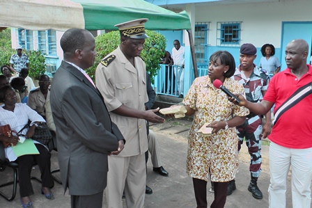 Visite du Ministre de la santé et de la Lutte contre le Sida à Soubré suite à l’accident de circulation survenu le lundi 10 décembre 2012 sur l’axe Soubré/Grand Zatry